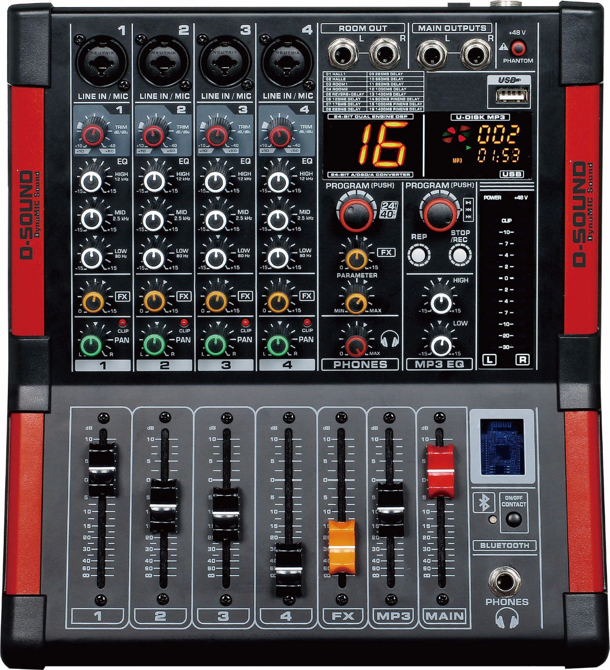 D-Sound M-400 4 Kanal Deck Mixer
