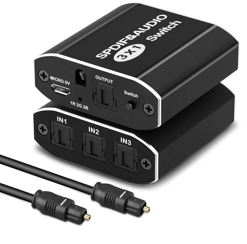 Pixoma ST-A301 3 Girişli 1 Çıkışlı SPDIF Ses Seçici