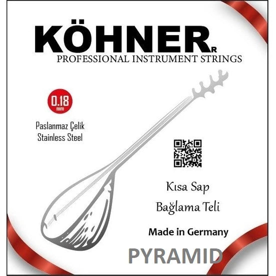 Pyramid Saz Teli 018 Kısa Sap Bağlama Teli