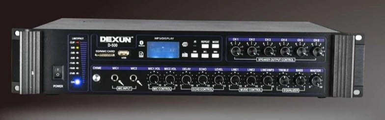 Dexun D-500 700W Mikser Amfi 6 bölgeli