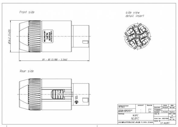 Neutrik Nl8Fc 8 Pin Kablo Tipi Konnektör