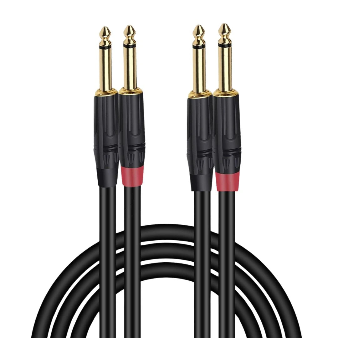 VegGieg V-A609 3.5mm to 6.35mm Stereo TRS Enstrüman Amfi Aux Ses Kablosu