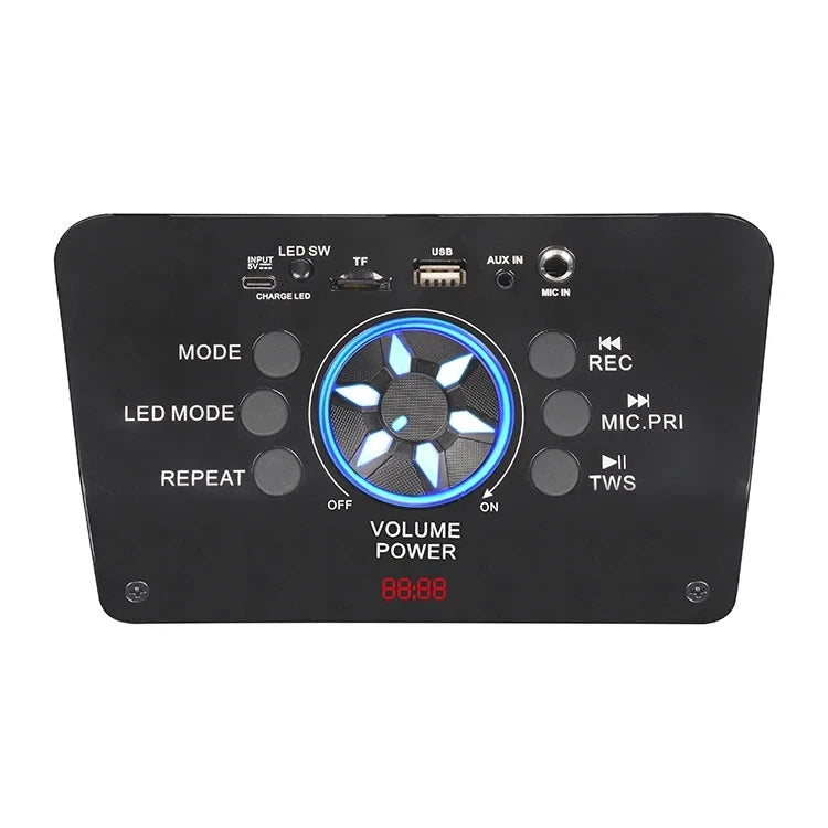 NDR-Q69 Bluetoth Speaker 2x6,5" 265*220*460MM Sırt Çantası Askılı
