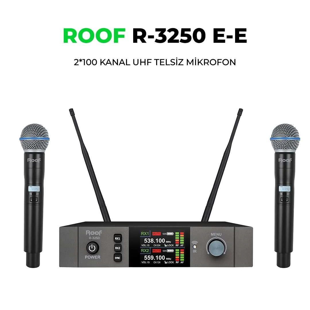 Roof R-3250 UHF Wireless 2 Handheld Microphone